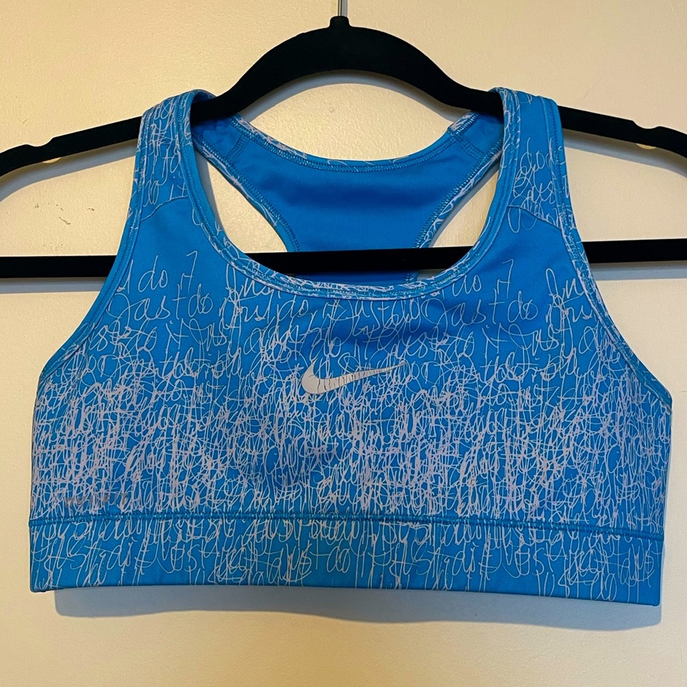 Nike Classic Dri-Fit Sports Bra “Just Do It” Print (Size S)